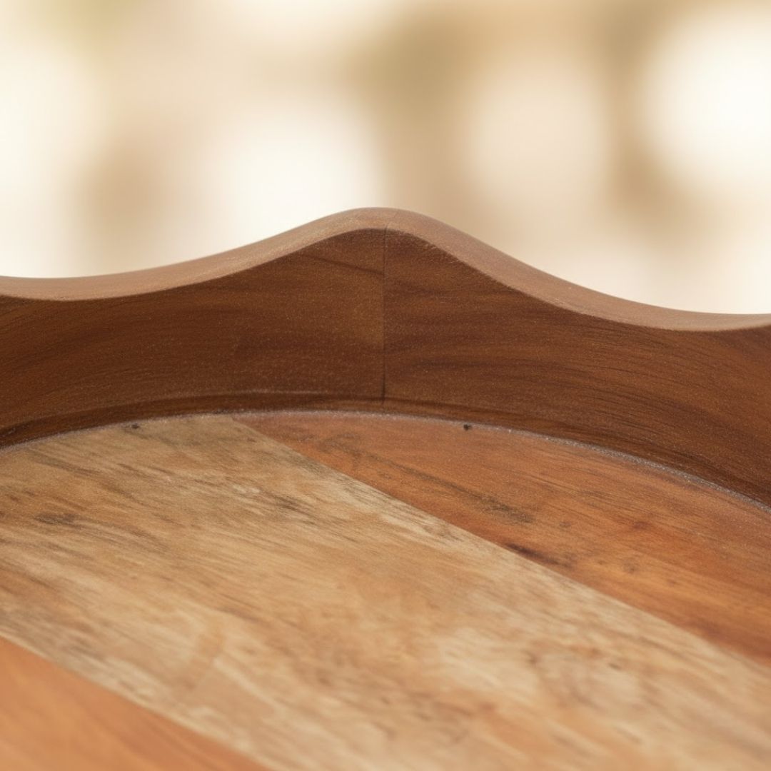 Exquisite Acacia Wood Tray for Elegant Serving 029